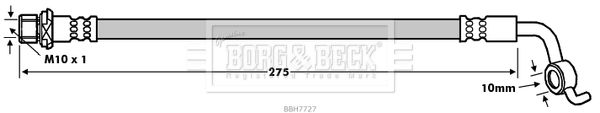 BORG & BECK Bremžu šļūtene BBH7727